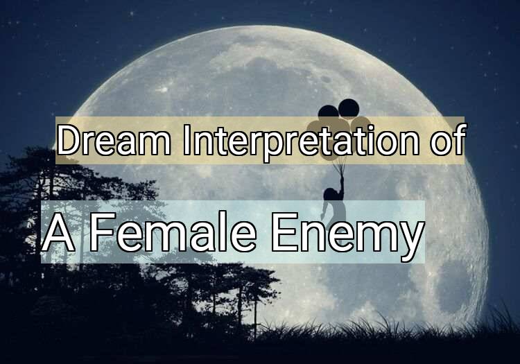 Dream Interpretation of a female enemy - A Female Enemy dream meaning