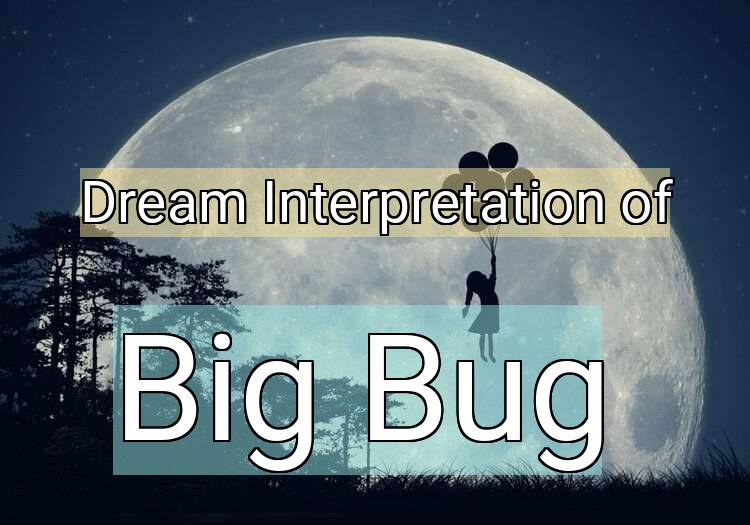 Dream Interpretation of big bug - Big Bug dream meaning