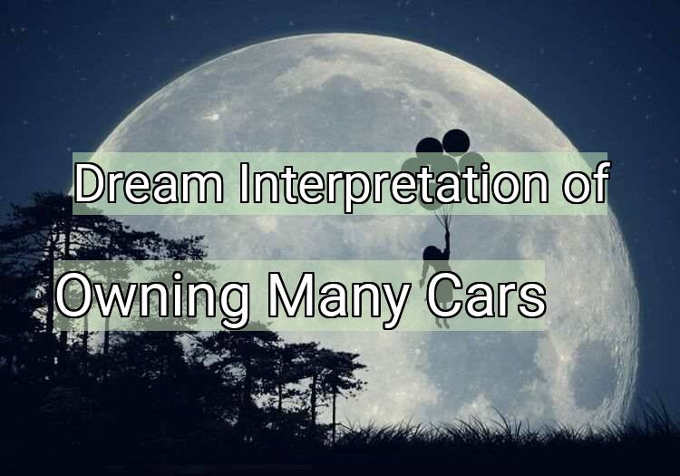 Dream Interpretation of owning many cars - Owning Many Cars dream meaning