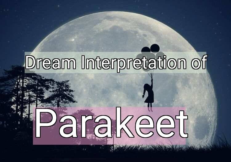 Dream Interpretation of parakeet - Parakeet dream meaning