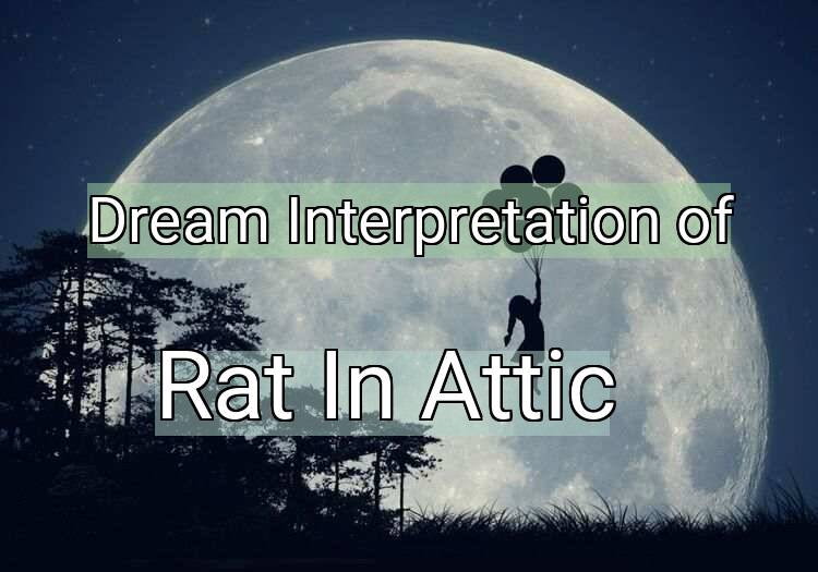 Dream Interpretation of rat in attic - Rat In Attic dream meaning