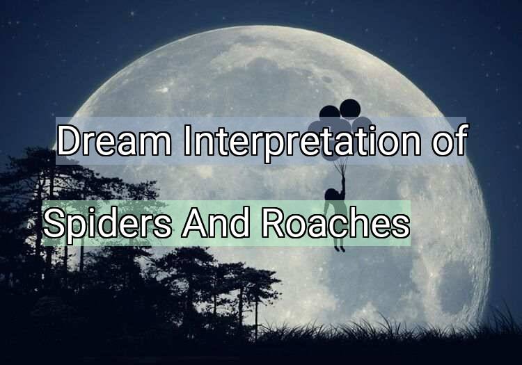 Dream Interpretation of spiders and roaches - Spiders And Roaches dream meaning